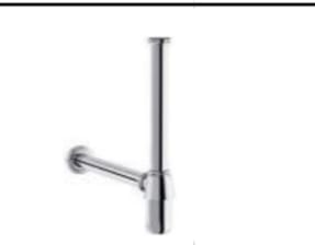 BOTTLE TRAP 350 MM CHROME POLISHED